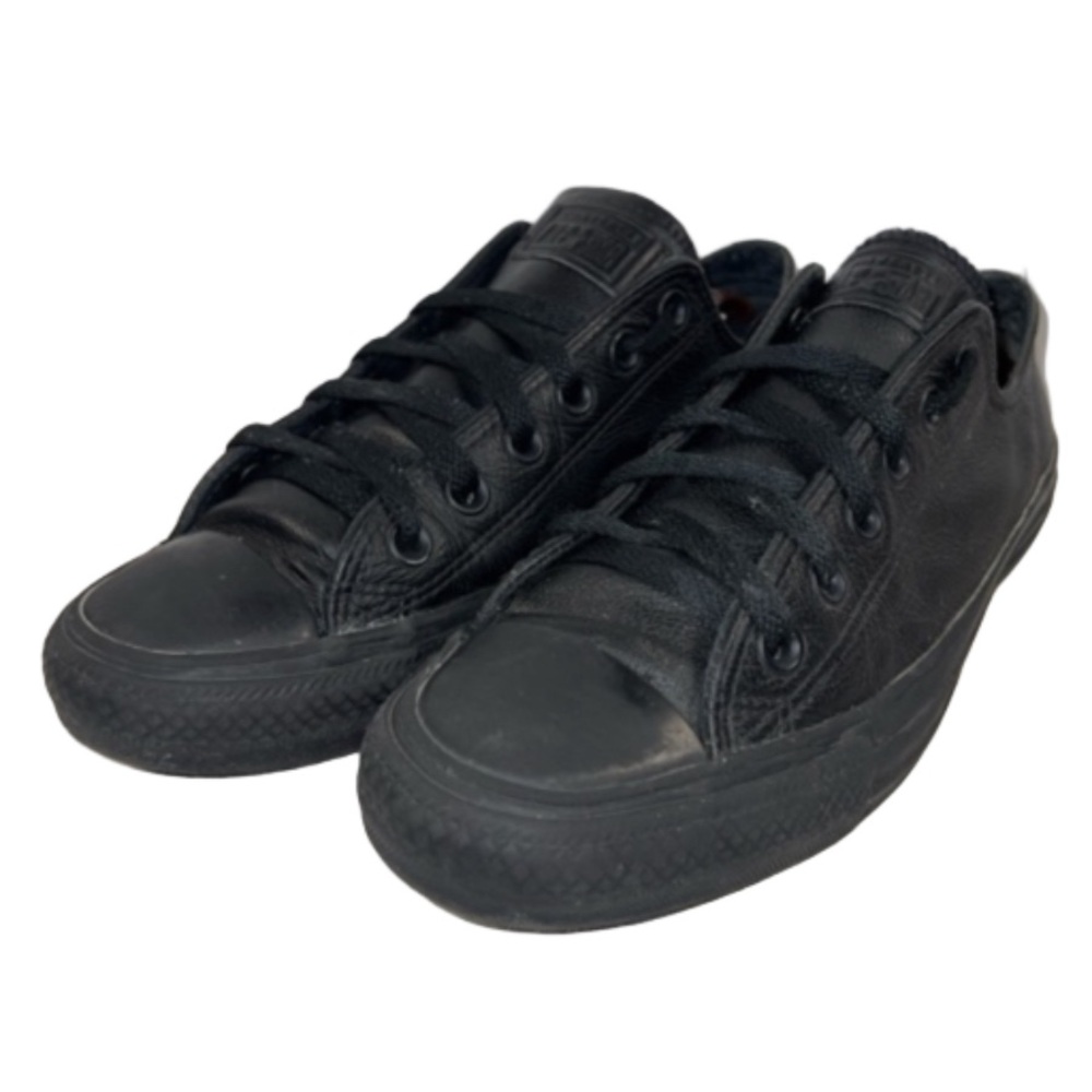 Converse all star all leather (black) women size 8.5 us